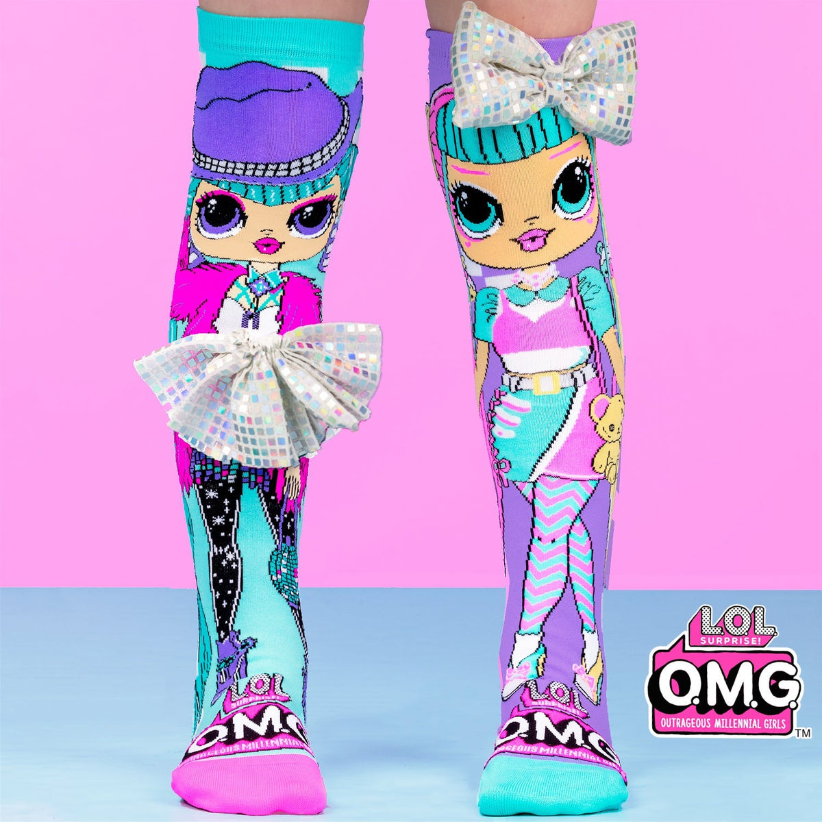 MEIAS L.O.L O.M.G DISCO CANDY