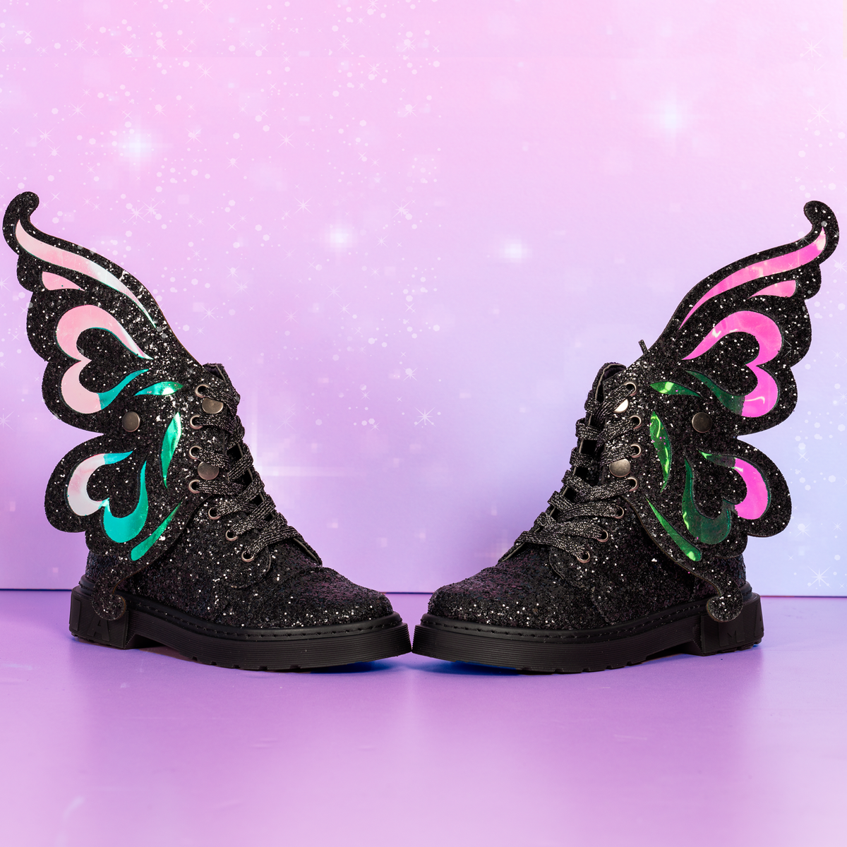 SAPATOS DE FADA COM BRILHO - PRETO